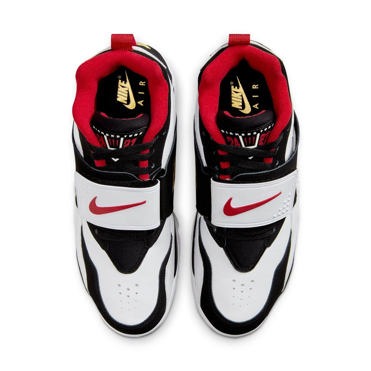 (POS) Men's Nike Air Diamond Turf - "White/Fire Red"