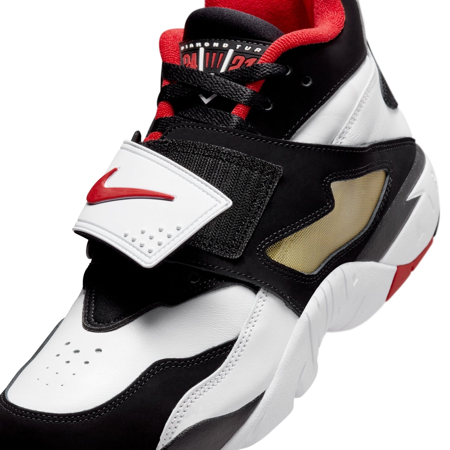(POS) Men's Nike Air Diamond Turf - "White/Fire Red"